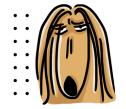 the Arrogant Afghan Hound sticker #10707425