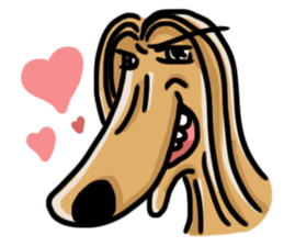 the Arrogant Afghan Hound sticker #10707426