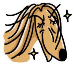 the Arrogant Afghan Hound sticker #10707427