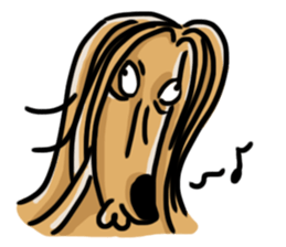 the Arrogant Afghan Hound sticker #10707428