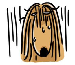 the Arrogant Afghan Hound sticker #10707430