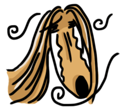 the Arrogant Afghan Hound sticker #10707432