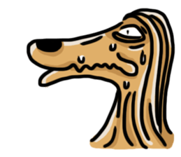the Arrogant Afghan Hound sticker #10707437