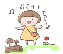 Daily life of mushroom sticker #10707525