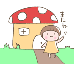 Daily life of mushroom sticker #10707538