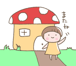 Daily life of mushroom sticker #10707538