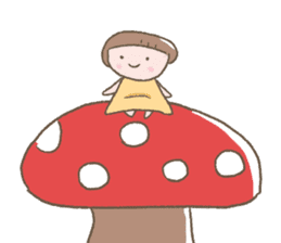 Daily life of mushroom sticker #10707558