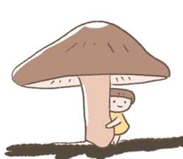 Daily life of mushroom sticker #10707559
