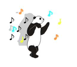 Panda, appeared in the balloon sticker #10708008