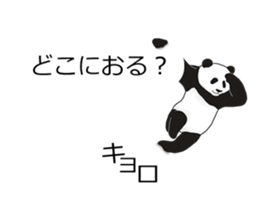 Panda, appeared in the balloon sticker #10708025