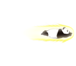 Panda, appeared in the balloon sticker #10708027