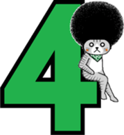 The Seven Afro Cats #4 -Samurai Cat- sticker #10708079