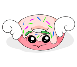 Delicious and lovely round cake sticker #10710962