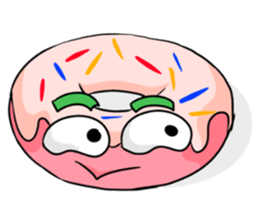 Delicious and lovely round cake sticker #10710966