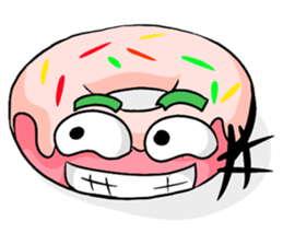 Delicious and lovely round cake sticker #10710968