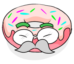 Delicious and lovely round cake sticker #10710969