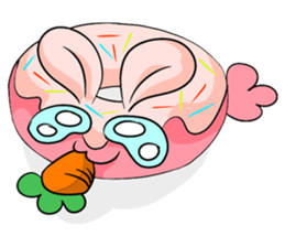 Delicious and lovely round cake sticker #10710973