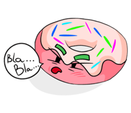 Delicious and lovely round cake sticker #10710977