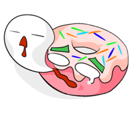 Delicious and lovely round cake sticker #10710979