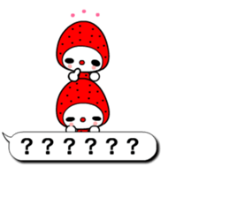 The strawberry cat sticker #10711092