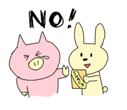 diet pig girl sticker #10711150