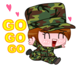 Taiwan female soldiers 2.0 sticker #10711282