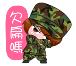 Taiwan female soldiers 2.0 sticker #10711294