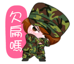 Taiwan female soldiers 2.0 sticker #10711294