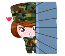 Taiwan female soldiers 2.0 sticker #10711299