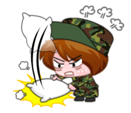 Taiwan female soldiers 2.0 sticker #10711301