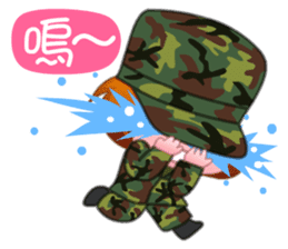Taiwan female soldiers 2.0 sticker #10711305