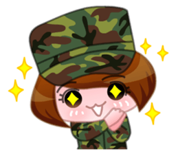 Taiwan female soldiers 2.0 sticker #10711309