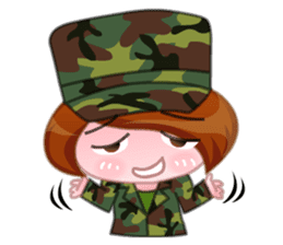 Taiwan female soldiers 2.0 sticker #10711310