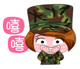 Taiwan female soldiers 2.0 sticker #10711311