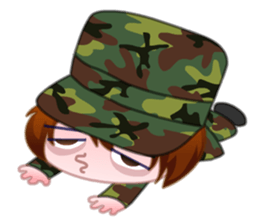 Taiwan female soldiers 2.0 sticker #10711312