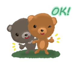 Happy pair Bears sticker #10712081