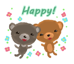 Happy pair Bears sticker #10712084