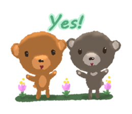 Happy pair Bears sticker #10712090