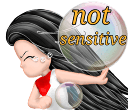 Bubble Word Girl English version sticker #10712693