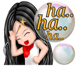 Bubble Word Girl English version sticker #10712716