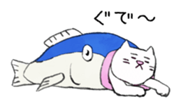 THE CAT IN THE FISH sticker #10713701