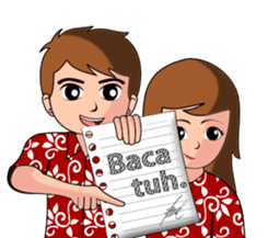 Batik Couple sticker #10714563