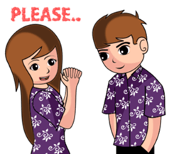 Batik Couple sticker #10714585