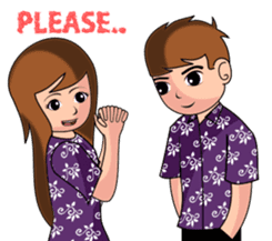 Batik Couple sticker #10714585