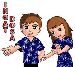 Batik Couple sticker #10714586