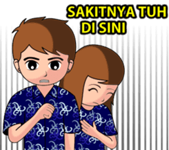 Batik Couple sticker #10714591