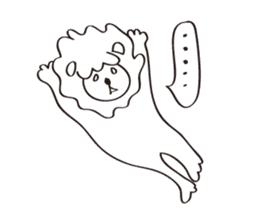mokumoku lion sticker #10714604