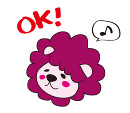 mokumoku lion sticker #10714605