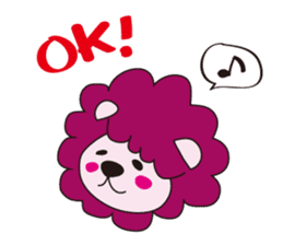 mokumoku lion sticker #10714605