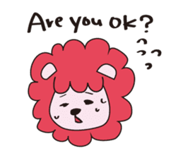 mokumoku lion sticker #10714606